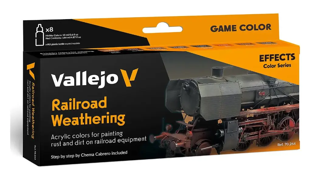Vallejo : Railroad Weathering  │ Effects Color Series 