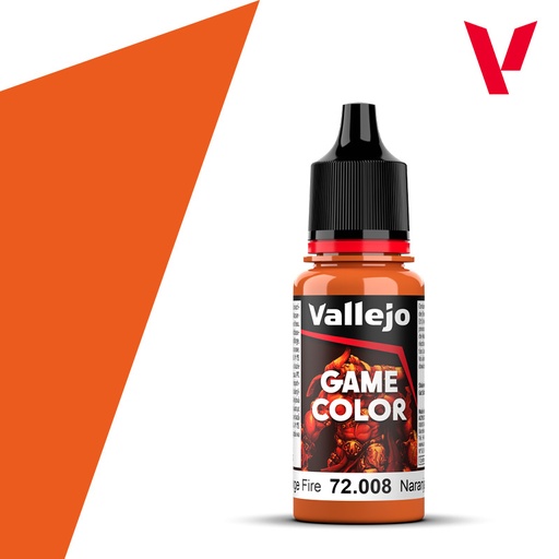 [VAL 72.008] Vallejo : 72008 - Orange Fire (18ml) │ Game Color