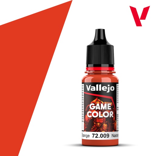 [VAL 72.009] Vallejo : 72009 - Hot Orange (18ml) │ Game Color