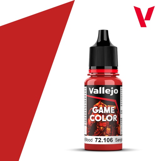 [VAL 72.106] Vallejo : 72106 - Scarlet Blood (18ml) │ Game Color