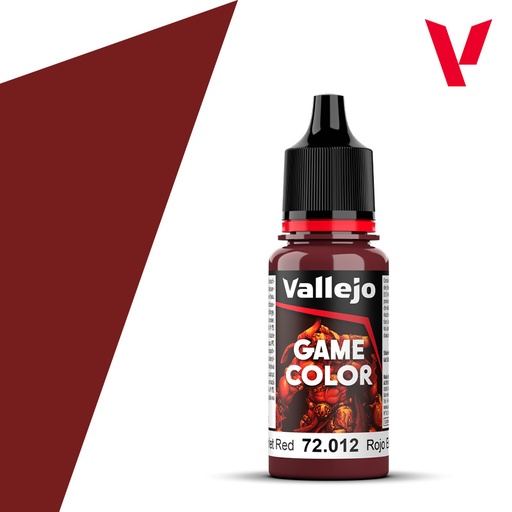 [VAL 72.012] Vallejo : 72012 - Scarlet Red (18ml) │ Game Color