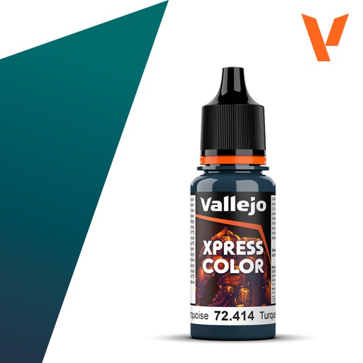 [VAL 72.414] Vallejo : 72414 - Caribbean Turquoise (18ml) │ Game Color - Xpress Color
