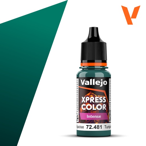 [VAL 72.481] Vallejo : 72481 - Heretic Turquoise (18ml) │ Game Color - Xpress Color Intense