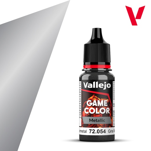 [VAL 72.054] Vallejo : 72054 - Dark Gunmetal (18ml) │ Game Color - Metal