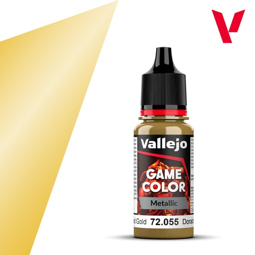 [VAL 72.055] Vallejo : 72055 - Polished Gold (18ml) │ Game Color - Metal