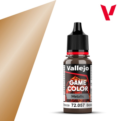 [VAL 72.057] Vallejo : 72057 - Bright Bronze (18ml) │ Game Color - Metal