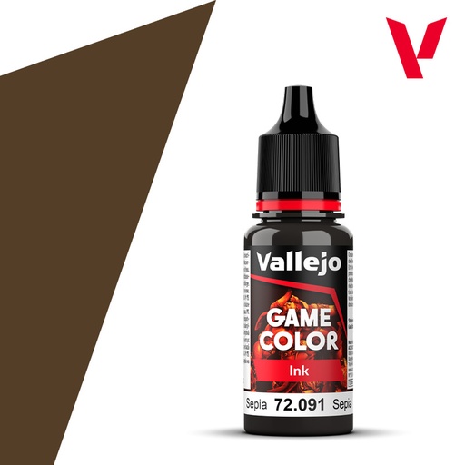 [VAL 72.091] Vallejo : 72091 - Sepia  (18ml) │ Game Color - Ink