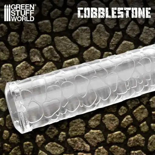 [GSW 1163] Green Stuff : Rouleau à Texturer "Cobblestone"