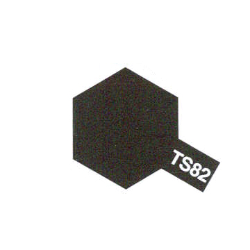 [TYA 85082] Tamiya : TS82 - Noir Caoutchouc Mat │ Spray 100ml