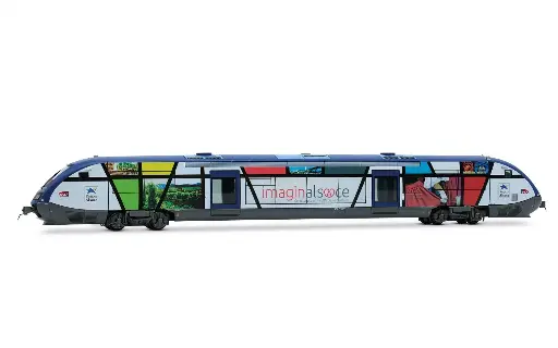 [JOU HJ2436s] Jouef : Autorail diesel classe X 73500 « Imaginalsace » avec décodeur sonore │ Époque VI - SNCF 