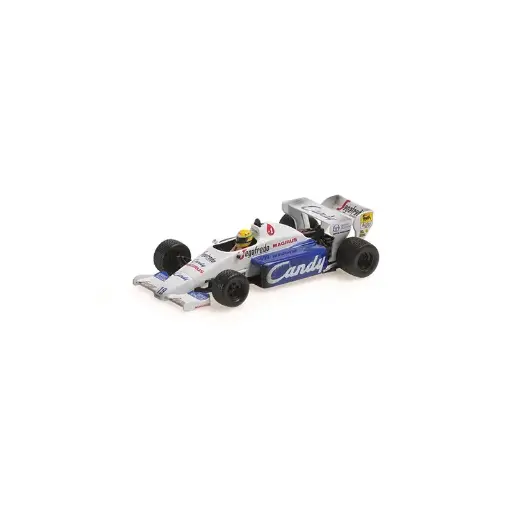 [MNC 540843399] Minichamps : Toleman Hart TG184 Dirty version Ayrton Senna F1 2ème Monaco 1984