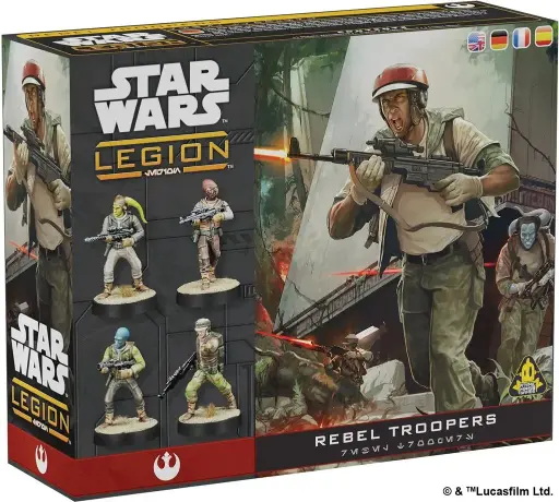 [AMG SWQ15ML] Star Wars LEGION : Rebel Troopers (Resculpt) [Multi-Langue]