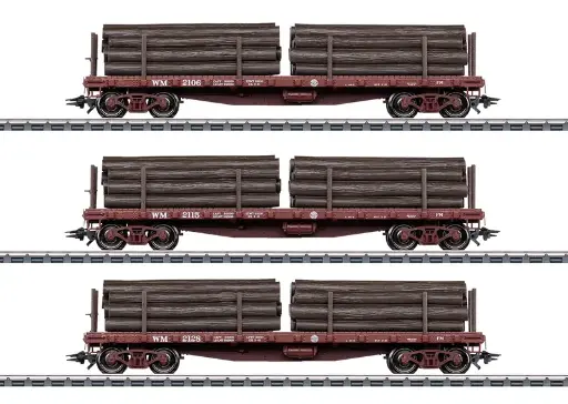 [MKN 45600] Marklin : Coffret de wagons plats US 