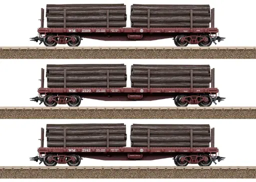 [TRX 24922] Trix : US Flat Car Set 