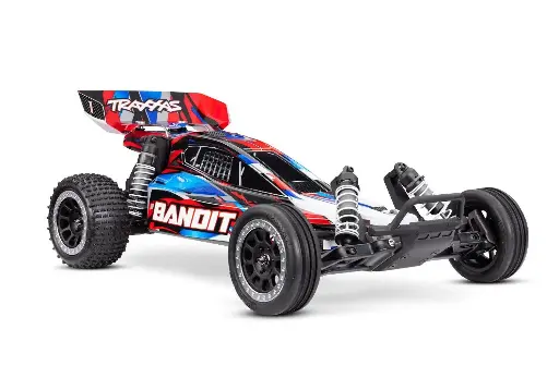 [TAX 24254-8-RED] Traxxas : Bandit 2WD Brushed HD USB-C (Rouge) [TRX24254-8-RED]